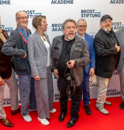 ABB 4VONHIER Peter Lohmeyer actor , Betina Bötinger Boettinger presenter , , Armin Rohde actor , Joachim Krol actor , Dietmar Bär Baer actor on the red carpet at the WDR TV film premiere Vier von Hier at the Lichtburg, cinema premiere in Essen on 21 94 2026