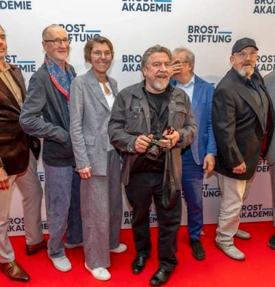 ABB 4VONHIER Peter Lohmeyer actor , Betina Bötinger Boettinger presenter , , Armin Rohde actor , Joachim Krol actor , Dietmar Bär Baer actor on the red carpet at the WDR TV film premiere Vier von Hier at the Lichtburg, cinema premiere in Essen on 21 94 2026
