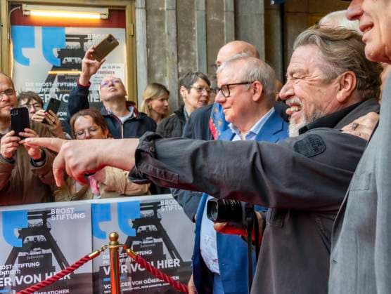 ABB 4VONHIER Armin Rohde actor , Joachim Krol, actor on the red carpet at the WDR TV movie premiere Vier von Hier in the Lichtburg, cinema premiere in Essen on 21 94 2026