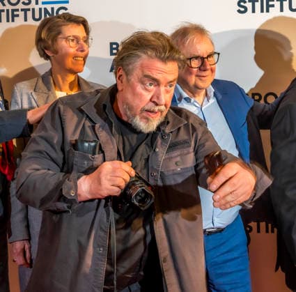 ABB 4VONHIER Betina Bötinger Boettinger presenter , , Armin Rohde actor , Joachim Krol actor , Dietmar Bär Baer actor on the red carpet at the WDR TV film premiere Vier von Hier at the Lichtburg, cinema premiere in Essen on 21 94 2026