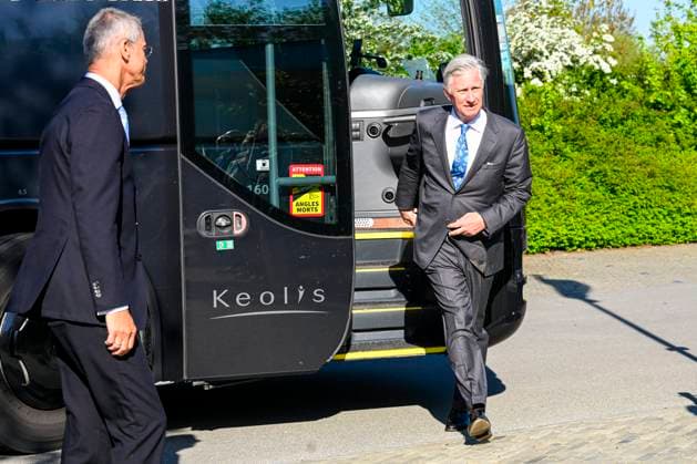 Interregional Royal Visit to WalloniaFlanders 2026 KRUISEM, BELGIUM - APRIL 22: King Philippe of Belgium pictured visiting Renson during the first Interregional Royal Visit to WalloniaFlanders on April 22, 2026 in Kruisem, Belgium, 22 04 2026 Kruisem Belgium  Copyright: xPhilipxReynaersx