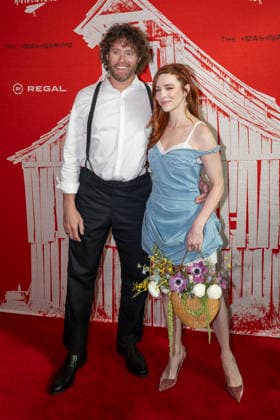 April 21, 2026, New York, New York, USA: T.J. MILLER and KATE MILLER attend the Animal Farm Premiere at Regal Theater in New York. 21 April 2026 New York USA  - ZUMAa265 20260421_zep_a265_009 Copyright: xEricxAcquayex