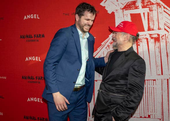 April 21, 2026, New York, New York, USA: ANDY SERKIS and JORDAN HARMON attend the Animal Farm Premiere at Regal Theater in New York. 21 April 2026 New York USA  - ZUMAa265 20260421_zep_a265_049 Copyright: xEricxAcquayex