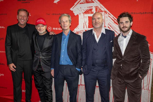 April 21, 2026, New York, New York, USA: DAVE ROSENBAUM, ANDY SERKIS, JONATHAN CAVENDISH, PHIL ROBERTSON and ADAM NAGLE attend the Animal Farm Premiere at Regal Theater in New York. 21 April 2026 New York USA  - ZUMAa265 20260421_zep_a265_057 Copyright: xEricxAcquayex