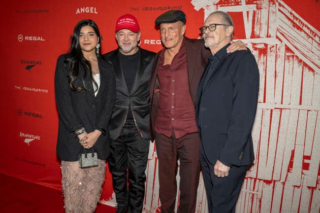 April 21, 2026, New York, New York, USA: IMAN VELLANI, ANDY SERKIS, WOODY HARRELSON and STEVE BUSCEMI attend the Animal Farm Premiere at Regal Theater in New York. 21 April 2026 New York USA  - ZUMAa265 20260421_zep_a265_079 Copyright: xEricxAcquayex