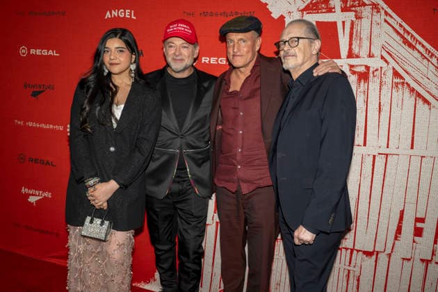 April 21, 2026, New York, New York, USA: IMAN VELLANI, ANDY SERKIS, WOODY HARRELSON and STEVE BUSCEMI attend the Animal Farm Premiere at Regal Theater in New York. 21 April 2026 New York USA  - ZUMAa265 20260421_zep_a265_082 Copyright: xEricxAcquayex
