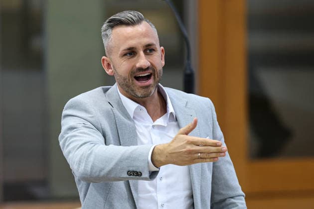 Fraktionsvorsitzender Ulrich Siegmund (AfD, Sachsen Anhalt) - Landtagssitzung im Landtag von Sachsen Anhalt *** Parliamentary Group Chairman Ulrich Siegmund AfD, Saxony-Anhalt Parliamentary session in the Saxony-Anhalt state parliament