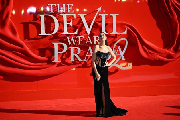 Celebrities attend the European Premiere of ˜The Devil Wears Prada 2™ at Leicester Square in London, England Featuring: Anne Hathaway Where: London, United Kingdom When: 22 Apr 2026 Credit: Cover Images EDITORIAL USE ONLY. NOT FOR USE BY NEWSPAPERS BASED IN THE UK. Copyright: xx coverimg55636536