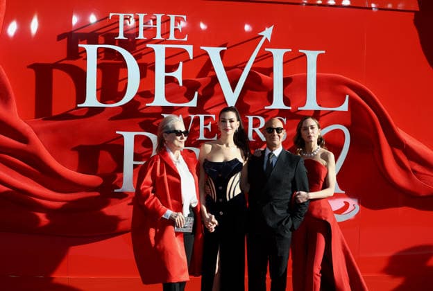 European premiere of The Devil Wears Prada 2 at Vue and Cineworld, Leiceser Square, London, UK Meryl Streep, Anne Hathaway, Stanley Tucci and Emily Blunt attend European premiere of The Devil Wears Prada 2 at Vue and Cineworld in London, England on the 22nd April 2026. London Vue and Cineworld UK Copyright: xFredxDuvalx