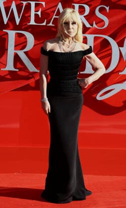 European premiere of The Devil Wears Prada 2 at Vue and Cineworld, Leiceser Square, London, UK Donatella Versace attends European premiere of The Devil Wears Prada 2 at Vue and Cineworld in London, England on the 22nd April 2026. London Vue and Cineworld UK Copyright: xFredxDuvalx