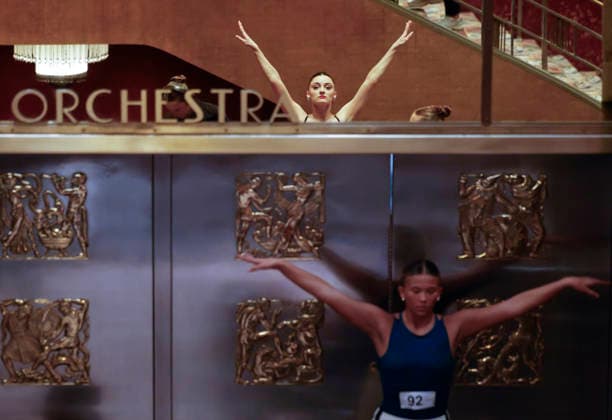 Dancers warm up in the Grand Foyer at Radio City Music Hall before auditioning at the Rockettes open call auditions at Radio City Music Hall in New York City on Wednesday, April 22, 2026. Dancers attending the audition will be considered for a spot on the Rockettes line in the 2026 Christmas Spectacular Starring the Radio City Rockettes and for an invitation to participate in the company s no-fee dancer development.programming this summer which serves as the Rockettes main talent pipeline.  NYP20260422115 JohnxAngelillo