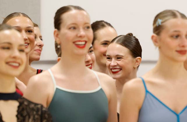 Dancers arrive in the studio where the Rockettes open call auditions take place at Radio City Music Hall in New York City on Wednesday, April 22, 2026. Dancers attending the audition will be considered for a spot on the Rockettes line in the 2026 Christmas Spectacular Starring the Radio City Rockettes and for an invitation to participate in the company s no-fee dancer development.programming this summer which serves as the Rockettes main talent pipeline.  NYP20260422125 JohnxAngelillo
