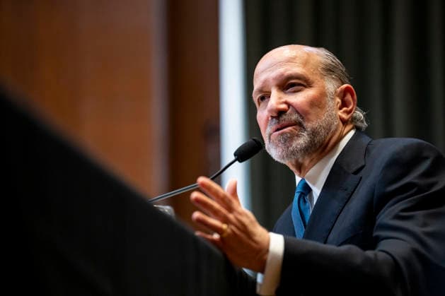 Secretary of Commerce Howard Lutnick speaks during a Senate Committee on Appropriations, Subcommittee on Commerce, Justice, Science, and Related Agencies hearing on the Department of Commerce s proposed budget for fiscal year 2027 in the Dirksen Senate Office Building near the U.S. Capitol in Washington, DC on Wednesday, April 22, 2026. The White House is requesting $9.2 billion in discretionary budget authority for the Commerce Department — a $1.3 billion decrease from 2026 levels, including cuts to climate research grants and other programs deemed wasteful.  WAP20260422340 BONNIExCASH