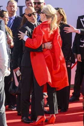 Celebrities attend the European Premiere of ˜The Devil Wears Prada 2™ at Leicester Square in London, England Featuring: Stanley Tucci and Meryl Streep Where: London, United Kingdom When: 22 Apr 2026 Credit: Cover Images **NOT AVAILABLE FOR HELLO MAGAZINE** EDITORIAL USE ONLY. NOT FOR USE BY NEWSPAPERS BASED IN THE UK. Copyright: xx coverimg55636849