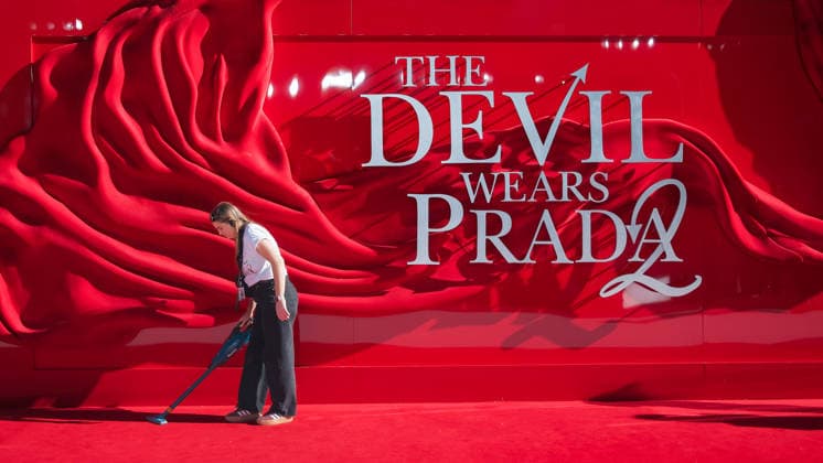 The Devil Wears Prada 2 European Premiere on Wednesday 22 April 2026 Preparations for The Devil Wears Prada 2 European Premiere on Wednesday 22 April 2026 at Cineworld Leicester Square and VUE West End, London. ., Credit:Julie Edwards. Avalon  Copyright: xJuliexEdwards.x xAvalonx 1093623978