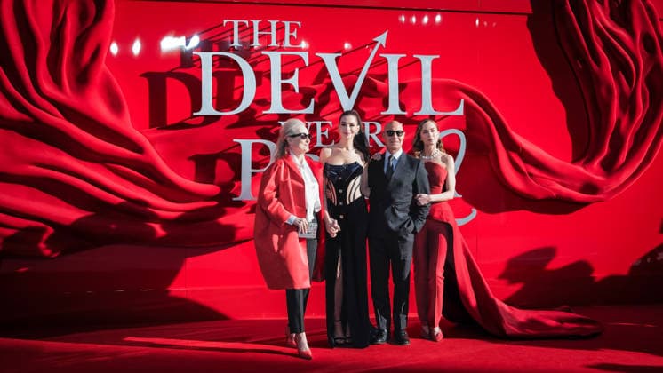 The Devil Wears Prada 2 European Premiere on Wednesday 22 April 2026 Meryl Streep, Anne Hathaway, Stanley Tucci and Emily Blunt seen at the The Devil Wears Prada 2 European Premiere on Wednesday 22 April 2026 at Cineworld Leicester Square and VUE West End, London. ., Credit:Julie Edwards Avalon  Copyright: xJuliexEdwardsx xAvalonx 1093623995
