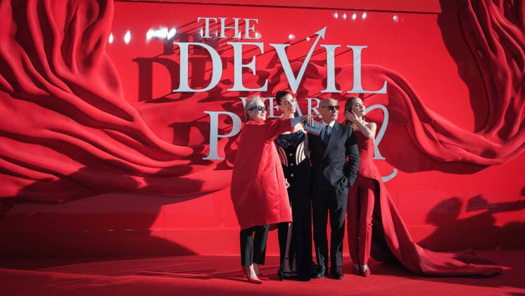 The Devil Wears Prada 2 European Premiere on Wednesday 22 April 2026 Meryl Streep, Anne Hathaway, Stanley Tucci and Emily Blunt seen at the The Devil Wears Prada 2 European Premiere on Wednesday 22 April 2026 at Cineworld Leicester Square and VUE West End, London. ., Credit:Julie Edwards Avalon  Copyright: xJuliexEdwardsx xAvalonx 1093623998