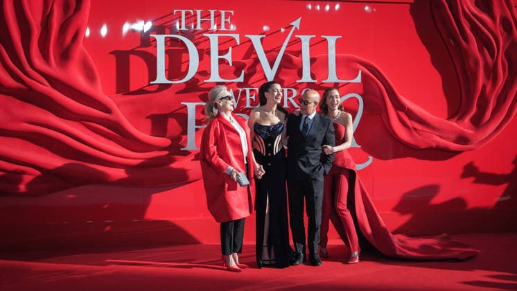 The Devil Wears Prada 2 European Premiere on Wednesday 22 April 2026 Meryl Streep, Anne Hathaway, Stanley Tucci and Emily Blunt seen at the The Devil Wears Prada 2 European Premiere on Wednesday 22 April 2026 at Cineworld Leicester Square and VUE West End, London. ., Credit:Julie Edwards Avalon  Copyright: xJuliexEdwardsx xAvalonx 1093624002