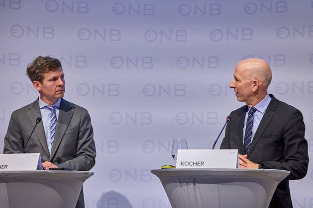 Vienna 22 04 2026 PK Austrian National Bank Today, the presentation of the Financial Stability Report 51 took place at the Austrian National Bank PHOTO by L n R Thomas Steiner Director Financial Market Stability Banking Supervision Equity Inv