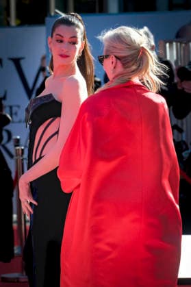 Anne Hathaway and Meryl Streep at the European premiere of the movie The Devil Wears Prada 2 The Devil Wears Prada 2 at Cineworld Leicester Square Vue West End London, 22 04 2026 Foto:xJ.xEdwardsx xFuturexImagex devil_6489