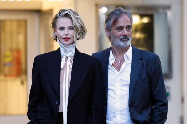 Charlize Theron and Baltasar Kormákur arrive at The Paris Theater after the red carpet at Netflix s APEX New York Premiere on Wednesday, April 22, 2026 in New York City.  NYP20260422201 JohnxAngelillo