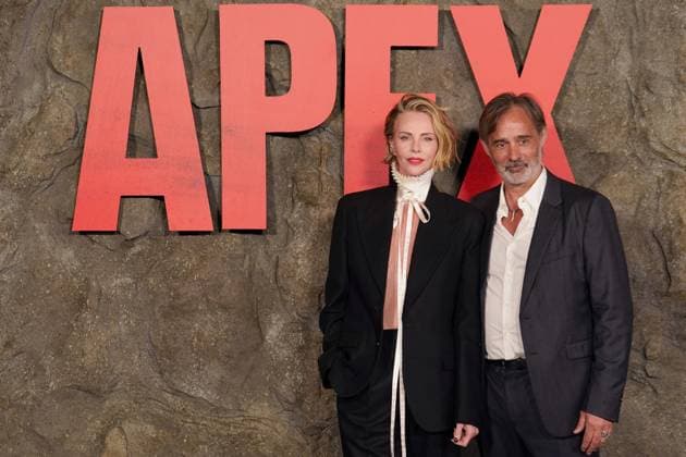 Charlize Theron, Baltasar KormÃ¡kur at arrivals for APEX Premiere, The Paris Theater, New York, NY, April 22, 2026. Photo By: Kristin Callahan Everett Collection APEX Premiere PUBLICATIONXNOTxINxCANxCHNxFRAxITAxJPNxNORxPOLxRUSxESPxUKxUSA
