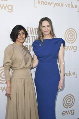 Shazi Visram, Hilary Swank at arrivals for The Environmental Working Group and Know Your Value Annual Earth Day Dinner, Skirball Cultural Center, Los Angeles, CA, April 22, 2026. Photo By: Elizabeth Goodenough Everett Collection The Environmental Working Group and Know Your Value Annual Earth Day Dinner PUBLICATIONXNOTxINxCANxCHNxFRAxITAxJPNxNORxPOLxRUSxESPxUKxUSA