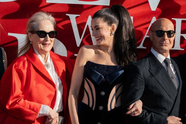 The Devil Wears Prada 2 European Premiere - Arrivals (L-R) Meryl Streep, Anne Hathaway, and Stanley Tucci attend The Devil Wears Prada 2 European Premiere inside Leicester Square on April 22, 2026 in London, England, Credit:Lounis Tiar Avalon United Kingdom, London, Leicester Square  Copyright: xLounisxTiarx xAvalonx 1093647464
