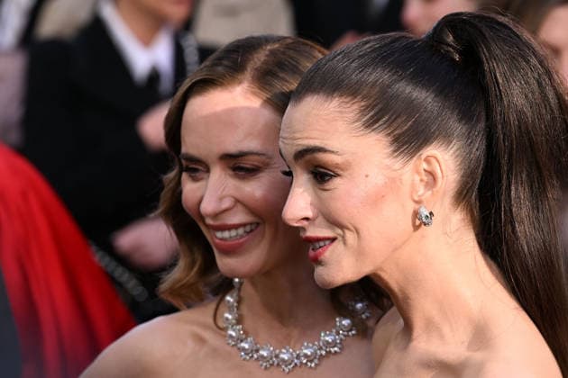 The Devil Wears Prada 2 European Premiere LONDON, ENGLAND - APRIL 22: Emily Blunt and Anne Hathaway attending The Devil Wears Prada 2 European Premiere at Cineworld in Leicester Square on April 22, 2026 in London, England. CAP MAR MAR Great Britain Copyright: xMartinxHarris CapitalxPicturesx