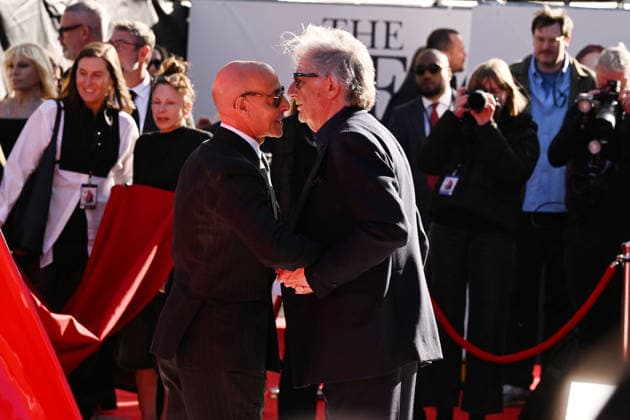 The Devil Wears Prada 2 European Premiere LONDON, ENGLAND - APRIL 22: Stanley Tucci and Paul Smith attending The Devil Wears Prada 2 European Premiere at Cineworld in Leicester Square on April 22, 2026 in London, England. CAP MAR MAR Great Britain Copyright: xMartinxHarris CapitalxPicturesx