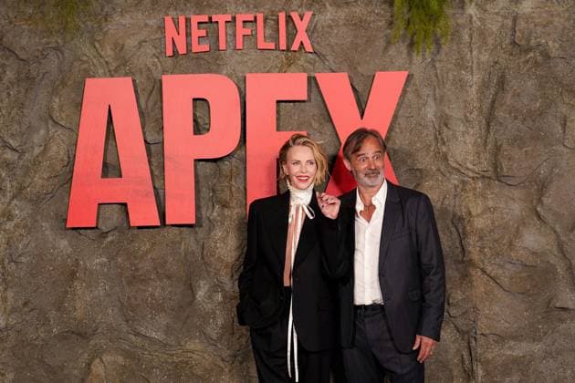 Charlize Theron, Baltasar KormÃ¡kur at arrivals for APEX Premiere, The Paris Theater, New York, NY, April 22, 2026. Photo By: Kristin Callahan Everett Collection APEX Premiere PUBLICATIONXNOTxINxCANxCHNxFRAxITAxJPNxNORxPOLxRUSxESPxUKxUSA