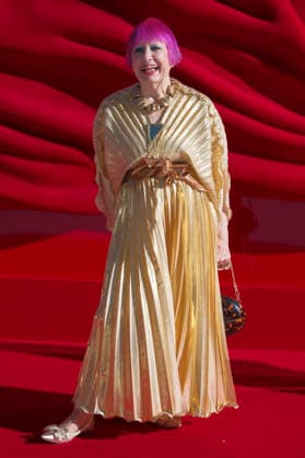 Zandra Rhodes at the European premiere of the movie The Devil Wears Prada 2 The Devil Wears Prada 2 at Cineworld Leicester Square Vue West End London, 22 04 2026 Foto:xJ.xEdwardsx xFuturexImagex devil_6443