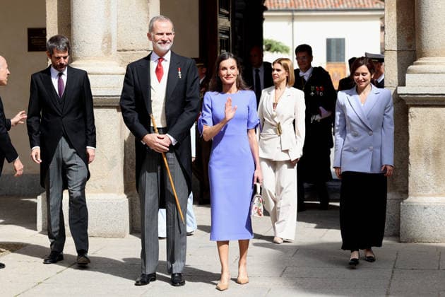 The King and Queen of Spain will present the Miguel de Cervantes 2025 Prize for Literature in the Spanish Language to the writer Gonzalo Celorio I D The Minister of Culture, Ernest Urtasun, King Felipe, Queen Letizia, the Mayoress of the municipality, Judith Piquet, and the President of the Community of Madrid, Isabel Díaz Ayuso, on their arrival at the presentation of the Miguel de Cervantes 2025 Prize for Literature in the Spanish Language to the writer Gonzalo Celorio, on April 23, 2026, in Alcalá de Henares, Madrid, Spain, on their arrival at the presentation of the Miguel de Cervantes 2025 Prize for Literature in the Spanish Language to the writer Gonzalo Celorio, on April 23, 2026, in Alcalá de Henares Madrid, Spain This recognition Copyright: xÃngelxDiazxBrinasx 7464199