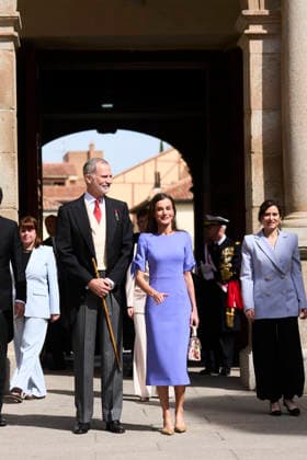 Spanish Royals Attend Cervantes Awards Ceremony to Gonzalo Celorio King Felipe VI of Spain, Queen Letizia of Spain, Isabel Diaz Ayuso, President of Madrid attends Cervantes Awards Ceremony to Gonzalo Celorio at Alcala University on April 23, 2026 in Alcala de Henares, Spain Photo by IMAGO MPG Alcala de Henares Alcala University Madrid Spain  Copyright: xMPGx