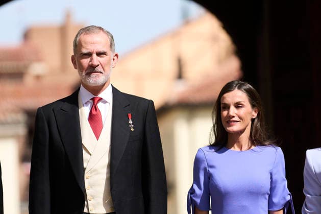 Spanish Royals Attend Cervantes Awards Ceremony to Gonzalo Celorio King Felipe VI of Spain, Queen Letizia of Spain attends Cervantes Awards Ceremony to Gonzalo Celorio at Alcala University on April 23, 2026 in Alcala de Henares, Spain Photo by IMAGO MPG Alcala de Henares Alcala University Madrid Spain  Copyright: xMPGx