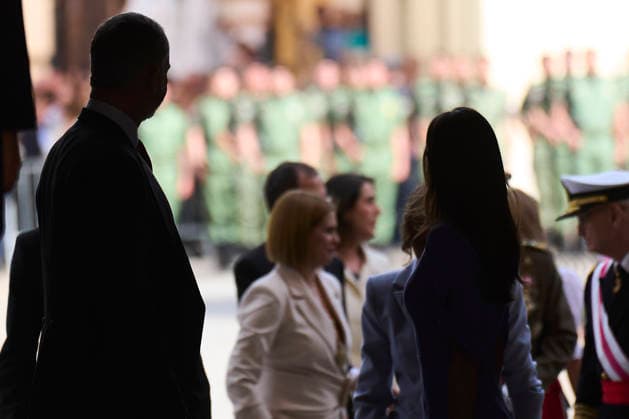 April 23, 2026, Alcala De Henares, Madrid, Spain: King Felipe VI of Spain, Queen Letizia of Spain attends Cervantes Awards Ceremony to Gonzalo Celorio at Alcala University on April 23, 2026 in Alcala de Henares, Spain Alcala De Henares Spain  - ZUMAg15_ 20260423_zaf_g15_008 Copyright: xJackxAbuinx