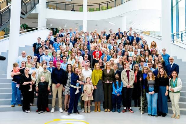 Queen Maxima at the 1st National Undiagnosed Hackathon. Nijmegen, the Netherlands. 23 Apr 2026 NIJMEGEN - Queen Maxima at the 1st National Undiagnosed Hackathon. During this hackathon, teams of different specialists come together to arrive at a diagnosis within 48 hours for patients with rare conditions at the Radboudumc in Nijmegen. Nijmegen The Netherlands  Copyright: xMischaxSchoemakerx