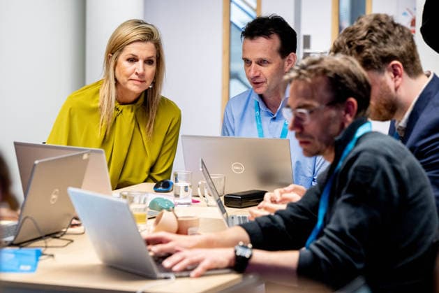 Queen Maxima at the 1st National Undiagnosed Hackathon. Nijmegen, the Netherlands. 23 Apr 2026 NIJMEGEN - Queen Maxima at the 1st National Undiagnosed Hackathon. During this hackathon, teams of different specialists come together to arrive at a diagnosis within 48 hours for patients with rare conditions at the Radboudumc in Nijmegen. Nijmegen The Netherlands  Copyright: xMischaxSchoemakerx
