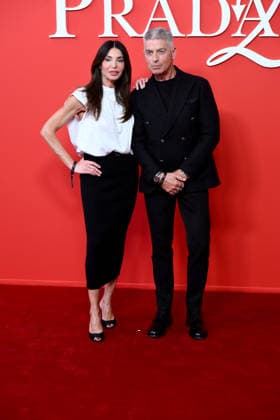 Milan, Red carpet preview of The Devil Wears Prada at La Rinascente - Giorgio Restelli and his wife  Copyright: xAlbertoxTerenghix xipa-agency.netx xComi Terenghix IPA_Agency_IPA74182687