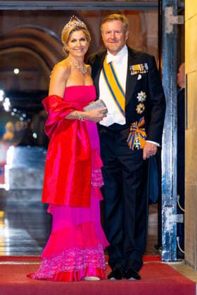Royal Couple Offers Corps Diplomatic Dinner, Amsterdam - 23 Apr 2026 King Willem-Alexander and Queen Maxima at the Corps Diplomatique for a gala dinner at the Royal Palace Amsterdam. Amsterdam The Netherlands  Copyright: xMischaxSchoemakerx