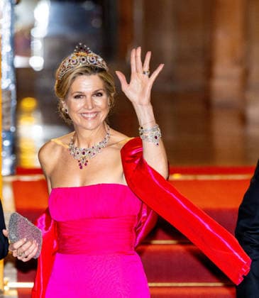 Royal Couple Offers Corps Diplomatic Dinner, Amsterdam - 23 Apr 2026 Queen Maxima at the Corps Diplomatique for a gala dinner at the Royal Palace Amsterdam. Amsterdam The Netherlands  Copyright: xMischaxSchoemakerx
