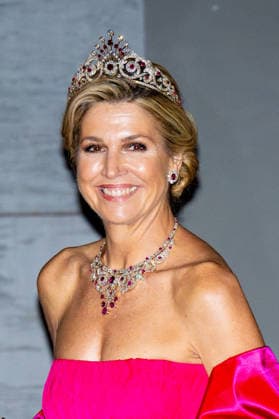 Royal Couple Offers Corps Diplomatic Dinner, Amsterdam - 23 Apr 2026 Queen Maxima at the Corps Diplomatique for a gala dinner at the Royal Palace Amsterdam. Amsterdam The Netherlands  Copyright: xMischaxSchoemakerx