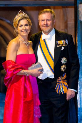 Royal Couple Offers Corps Diplomatic Dinner, Amsterdam - 23 Apr 2026 King Willem-Alexander and Queen Maxima at the Corps Diplomatique for a gala dinner at the Royal Palace Amsterdam. Amsterdam The Netherlands  Copyright: xMischaxSchoemakerx