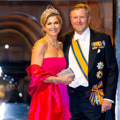 Royal Couple Offers Corps Diplomatic Dinner, Amsterdam - 23 Apr 2026 King Willem-Alexander and Queen Maxima at the Corps Diplomatique for a gala dinner at the Royal Palace Amsterdam. Amsterdam The Netherlands  Copyright: xMischaxSchoemakerx