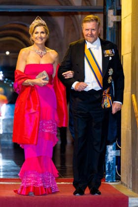 Royal Couple Offers Corps Diplomatic Dinner, Amsterdam - 23 Apr 2026 King Willem-Alexander and Queen Maxima at the Corps Diplomatique for a gala dinner at the Royal Palace Amsterdam. Amsterdam The Netherlands  Copyright: xMischaxSchoemakerx