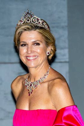 Royal Couple Offers Corps Diplomatic Dinner, Amsterdam - 23 Apr 2026 Queen Maxima at the Corps Diplomatique for a gala dinner at the Royal Palace Amsterdam. Amsterdam The Netherlands  Copyright: xMischaxSchoemakerx