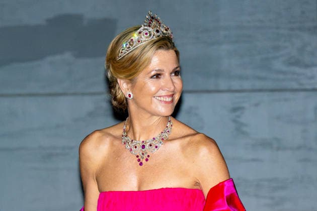 Royal Couple Offers Corps Diplomatic Dinner, Amsterdam - 23 Apr 2026 Queen Maxima at the Corps Diplomatique for a gala dinner at the Royal Palace Amsterdam. Amsterdam The Netherlands  Copyright: xMischaxSchoemakerx