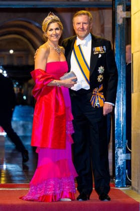 Royal Couple Offers Corps Diplomatic Dinner, Amsterdam - 23 Apr 2026 King Willem-Alexander and Queen Maxima at the Corps Diplomatique for a gala dinner at the Royal Palace Amsterdam. Amsterdam The Netherlands  Copyright: xMischaxSchoemakerx