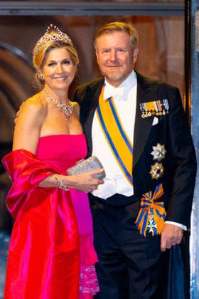 Royal Couple Offers Corps Diplomatic Dinner, Amsterdam - 23 Apr 2026 King Willem-Alexander and Queen Maxima at the Corps Diplomatique for a gala dinner at the Royal Palace Amsterdam. Amsterdam The Netherlands  Copyright: xMischaxSchoemakerx