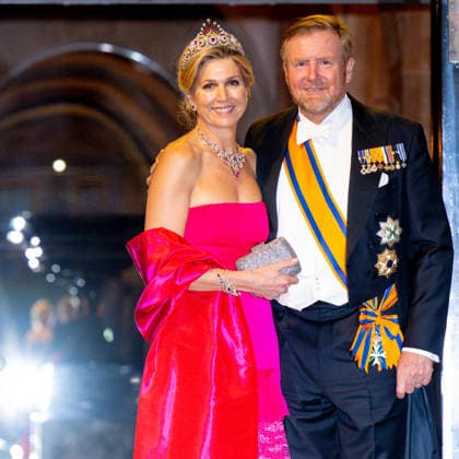 Royal Couple Offers Corps Diplomatic Dinner, Amsterdam - 23 Apr 2026 King Willem-Alexander and Queen Maxima at the Corps Diplomatique for a gala dinner at the Royal Palace Amsterdam. Amsterdam The Netherlands  Copyright: xMischaxSchoemakerx